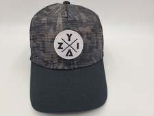 ZYIA Active Patch Camo Mesh Trucker Snapback Hat Cap Baseball Men Women Black
