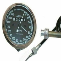 "FüR Royal Enfield Ariel Kopie Smiths Tachometer 0-160 Kph Mit 54 \" Kabel Ecs"