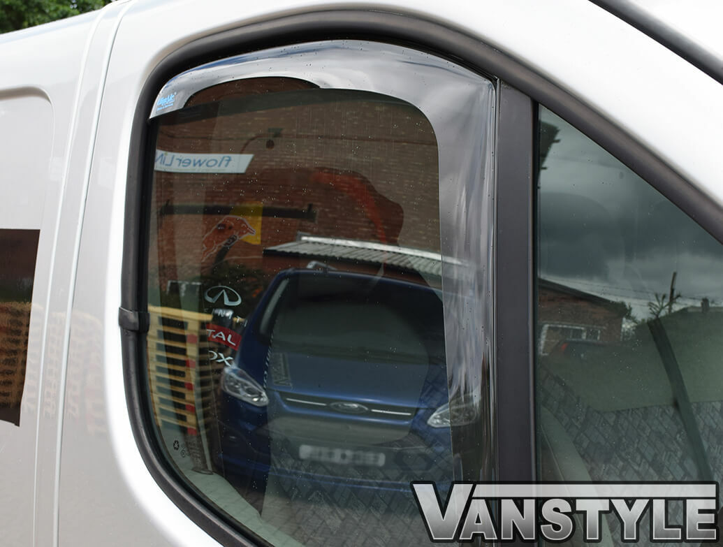 FITS VAUXHALL VIVARO 01>14 GENUINE CLIMAIR FRONT WIND DEFLECTORS