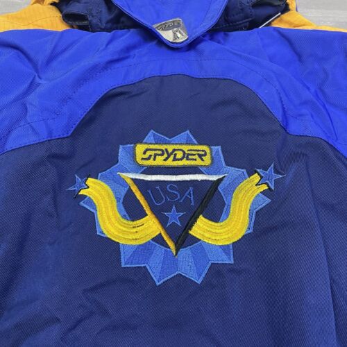 Vintage Spyder USA Azeccula Thinsulate Lite Loft Ski Jacket Coat Mens Large Blue - Picture 8 of 12