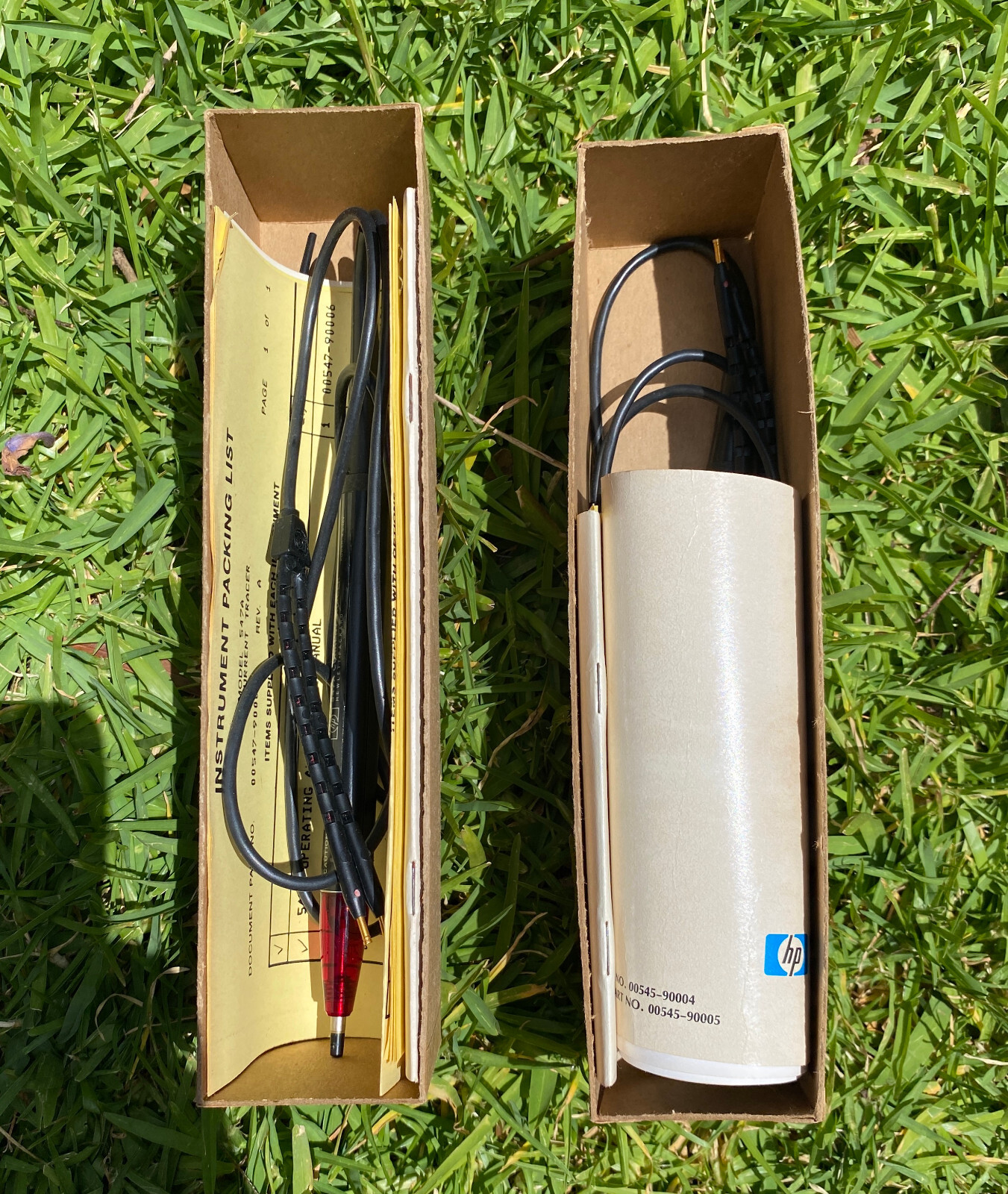 HP logic probe and current probe, 547A and 546A, c. 1970s