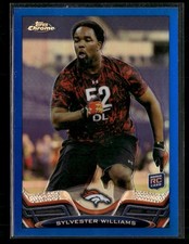 2013 Topps Chrome #145 Sylvester Williams Blue Refractors #/199