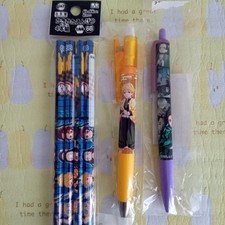 Demon Slayer Kaki-kata Pencil Sharp Set 4 Pencils 2 Mechanical 6b Japan Demon Slayer Kaki-kata Pencil Sharp Set 4 Pencils 2 Mechanical 6b Japan