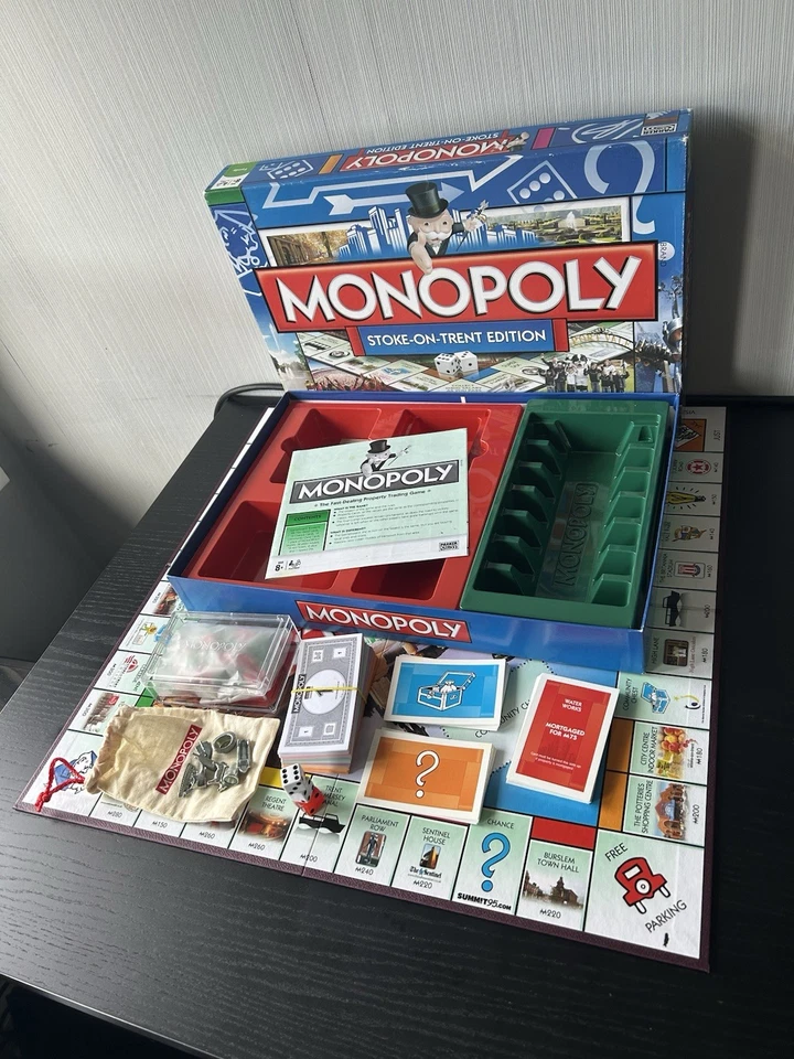 Monopoly Stoke On Trent Edition Board Game - Hasbro Parker - 100% COMPLETE ✅ - Image 2 of 4