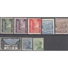 REGNO D'ITALIA 1923 MARCIA SU ROMA + MICHETTI 8 V. G.I MNH** / G.O MH*