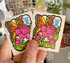 Vintage Stickers: 2 80s 3M Mellow Smello Scratch Sniff: Rose, Still Stinky