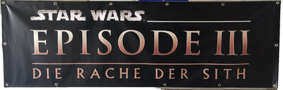Star Wars Episode 3 Die Rache der Sith - großes Kinobanner 80x250cm!