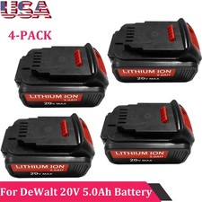 4-Pack 5.0AH 20 Volt For DeWalt 20V Max XR Lithium Ion Battery DCB204 DCB205 New