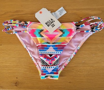 Billabong Badehose Tribe Time Tropic Fuschia Multi Damen XS Strand Pool...