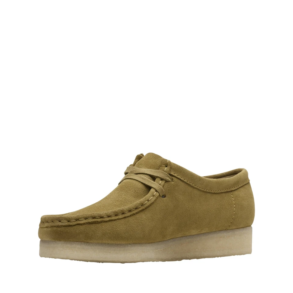 Zapatos informales Clarks Wallabee Mid 26173241 verdes con cordones para mujer Foto 4 de 4