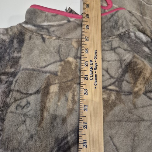 Abrigo Chaqueta Mujer Talla XXL 20 Real Tree Rosa Camuflaje Polar Cremallera Usado en Excelente Condición - Imagen 9 de 10