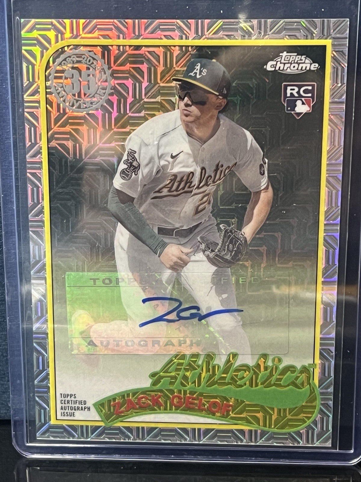 2024 Topps Series 2 Topps Chrome Silver Pack Mojo Autographs Zack Gelof (AU, RC)