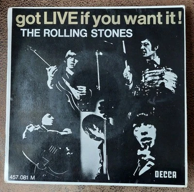 THE ROLLING STONES SINGLE 5 TITRES (VG+) : Got live if you want it ! - Photo 1/4
