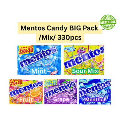 MENTOS FRUIT Chewy Candy Big pack 300pcs + 30pcs free