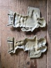 Wall Art Plaques Boy & Girl Bathroom Stool PAIR , 1966 VINTAGE 9” SEXTON Metal — photo 4