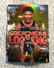 2025-26 Bowman Chrome Jeremiah Fears Gold Refractor Insert RC #d/50 SSP Pelicans