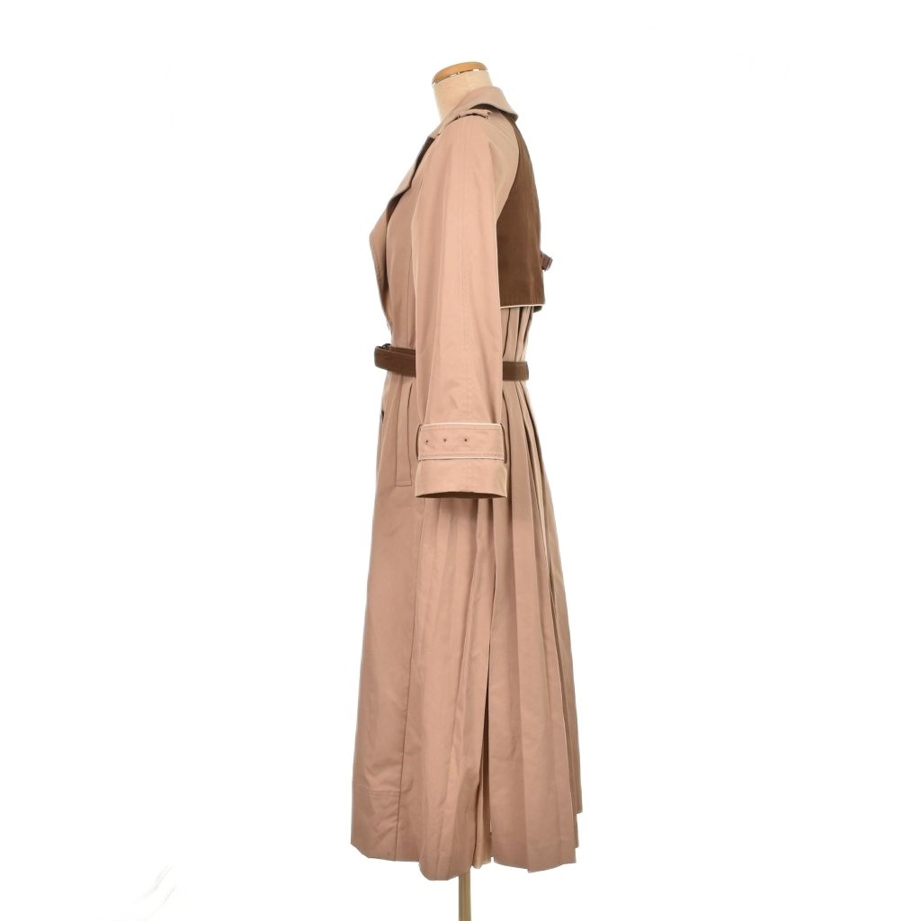 Ameri VINTAGE 19SS Women's Beige Back Pleated Tre… - image 2
