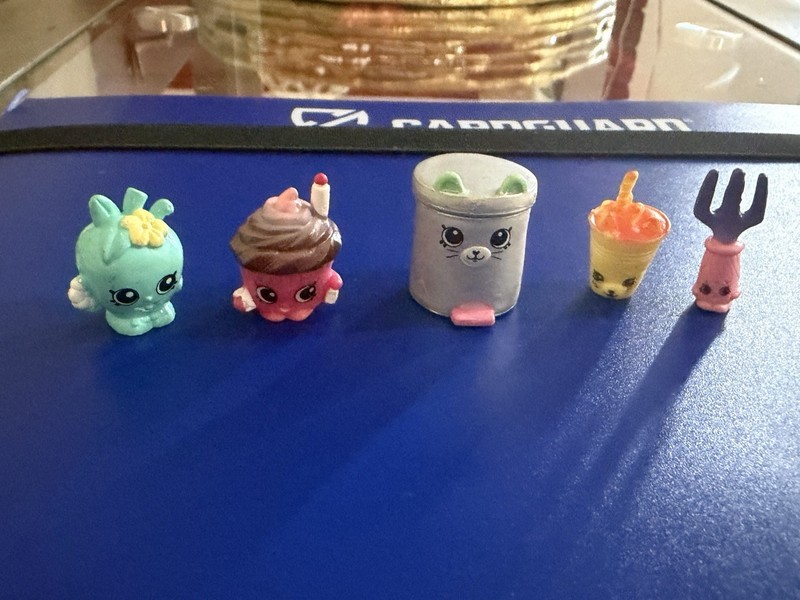Multi colored miniature figures also known as shopkins