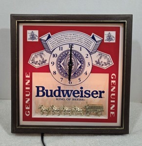 Budweiser Pocket Watch Clock | eBay