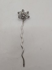 Vintage Art Deco Rhinestone Hair Pin5"