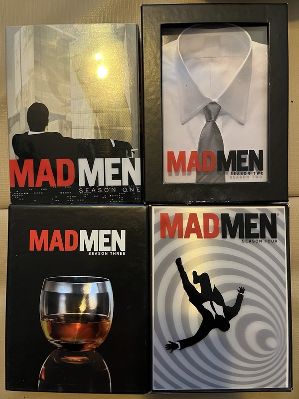 Mad Men DVD Seasons 1 - 4, Box sets