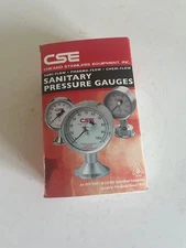 CSE Sani Flow 3S-E-2U-GF-BT-SS Sanitary Pressure Gauge NEW