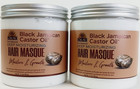 Set Of 2 Black Jamaican Castor Oil Hair Masque by Okay for Unisex 17 oz New