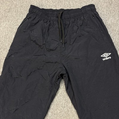 Vintage Umbro Pants Mens S Black Nylon Track Windbreaker | eBay