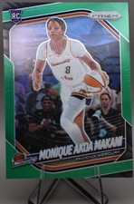 2025 Panini Prizm - Monique Akoa Makani #98 (RC) Green Prizm & Base Card-Mercury
