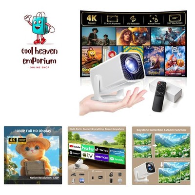 Ultra Short Throw Projector with Electric Keystone Correction - 1500 Lumens