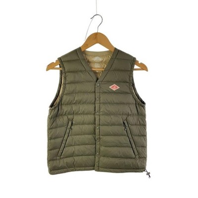 DANTON Inner down vest/34/nylon/KHK/plain/JD-8750