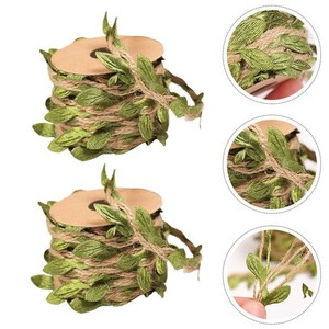 2 Rolls Rope Sisal pour le plaisir des arbres de chat Scratching Post Leaf Garland