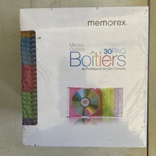 Memorex 30 PK Jewel Cases Slim/ Clear for CD/DVD  s BRAND NEW Sealed