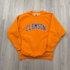 Vintage Clemson Tigers Sweatshirt Men's Extra Large Orange Purple y2k NCAA 2000s