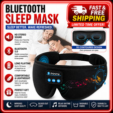 Sleep Mask with Bluetooth Headphones, 3D Sleep Mask Wireless Music Eye Mask