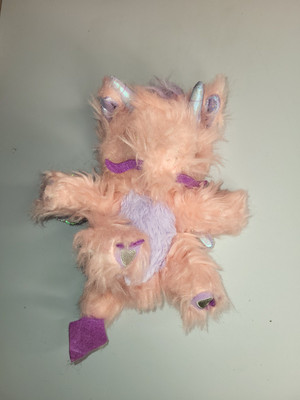 Scruff A Luvs Fantasy DRAGON 9'' Pink Purple Plush Moose Stuffed Toy Cute 