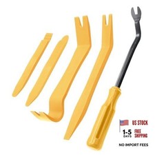 Car Trim Removal Tool Kit, 5 Pcs Auto Clip Removal Pry Tool for Door yellow