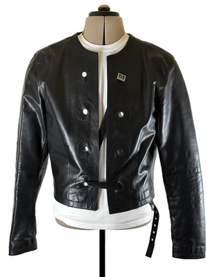 VINTAGE 90'S DIRK BIKKEMBERGS ITALIAN LEATHER MOTORCYCLE JACKET SIZE 54 #73
