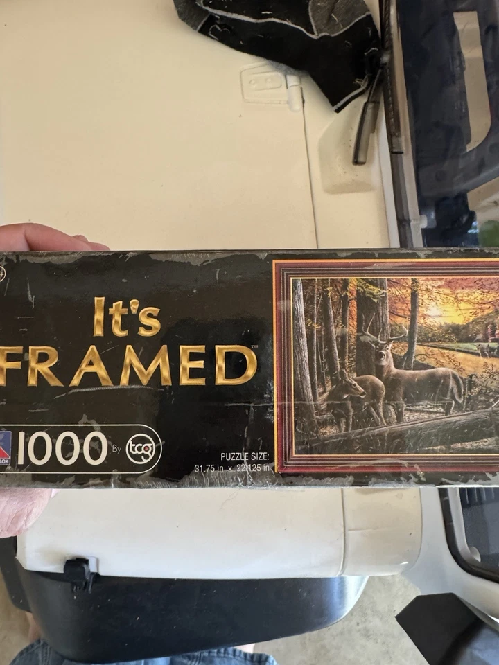 It’s Framed 1000 Piece Jigsaw Puzzle by TCG – Deer in Forest Scene – - Image 4 of 4