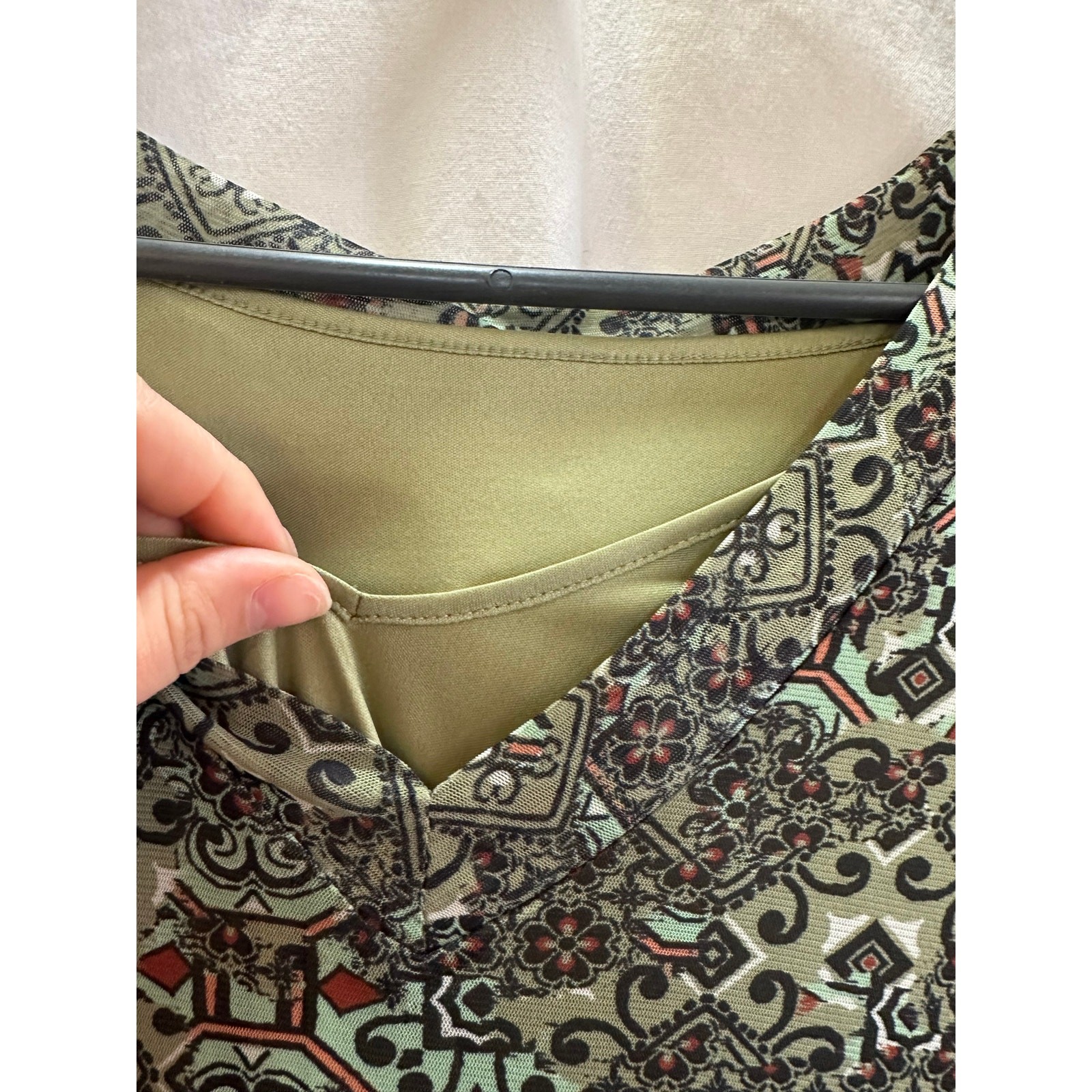 Ruby Rd. Green Patterned Shift Dress – Women’s La… - image 6