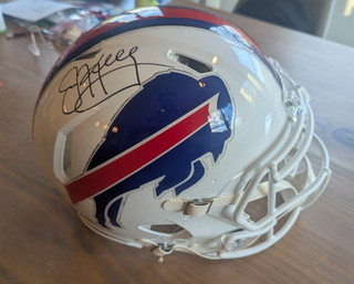 Jim Kelly Signed Buffalo Bills White Full Size Authentic Helmet Beckett COA!