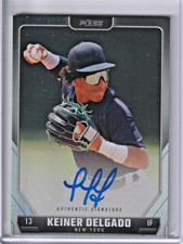2024 Pulse Baseball Keiner Delgado On-Card Auto #A-KDE New York