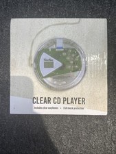 Cleartech Clear Cd Compact Disc Portable CD Player with Headphones