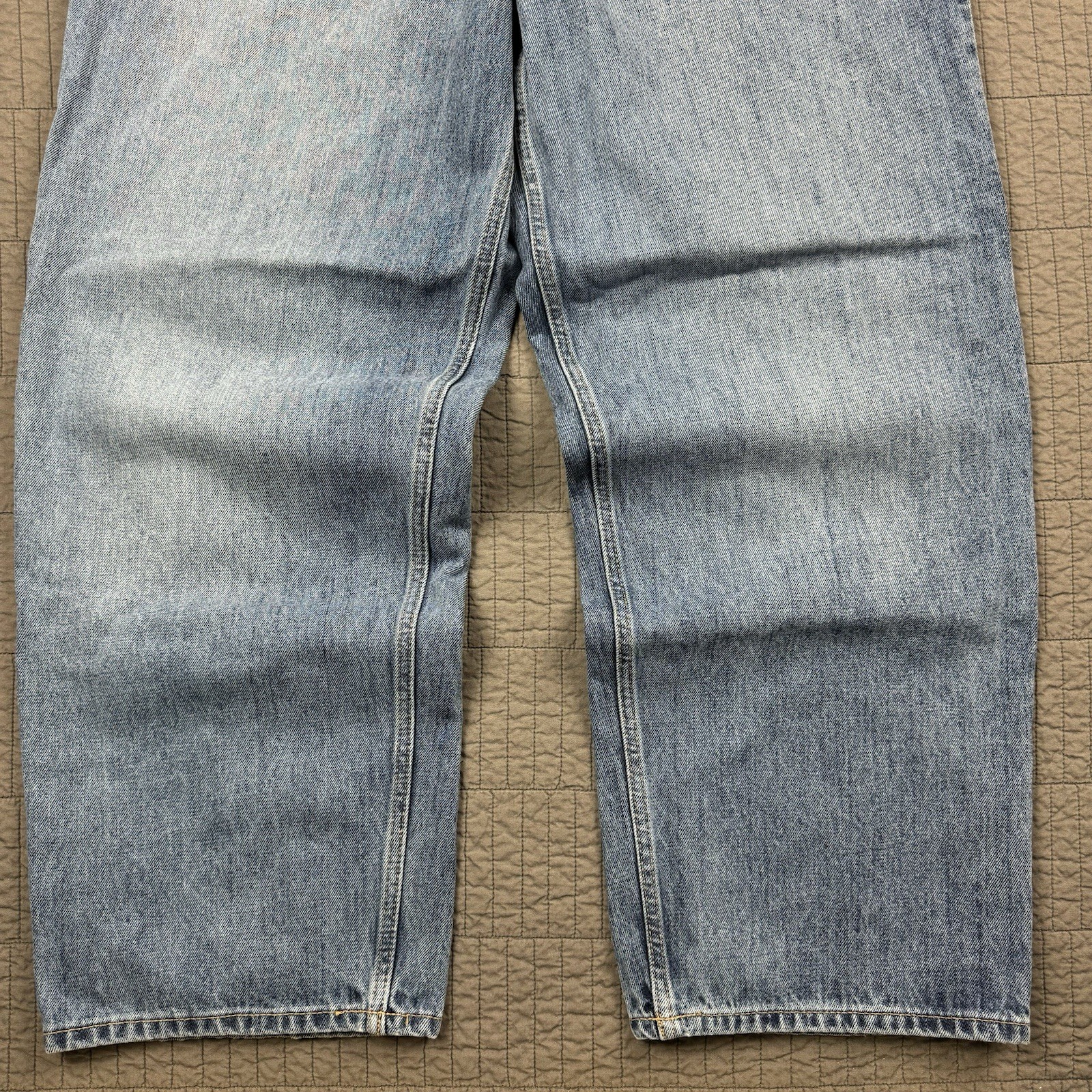 H&M Jeans Men 34x32 (34x30) Blue Baggy Loose Wide Leg Relaxed Skater Denim NWT thumbnail 4