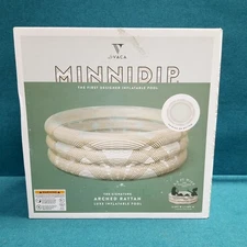 Sealed Box Minnidip Designer Inflatable Adult Kiddie Pool Arched Rattan 5 1/2'