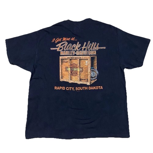 Harley Davidson Black Hills Rapid City SD Crate Tee XL
