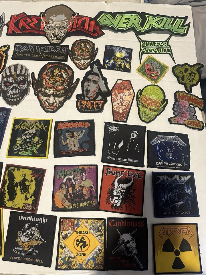 Lote de parches de música heavy metal Foto 2 de 4