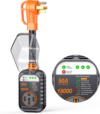 RV Surge Protector 50 Amp, Latest 18000J Surge Protection RV Circuit Analyzer, R