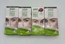 4X Nad's Eyebrow Wax Strips - Facial Hair Removal for Women - Eyebrow Wax Kit