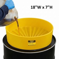 Drum Funnel w Brass Screen for Pouring Waste Oil into 55 Gallon Drum Rain Barrel